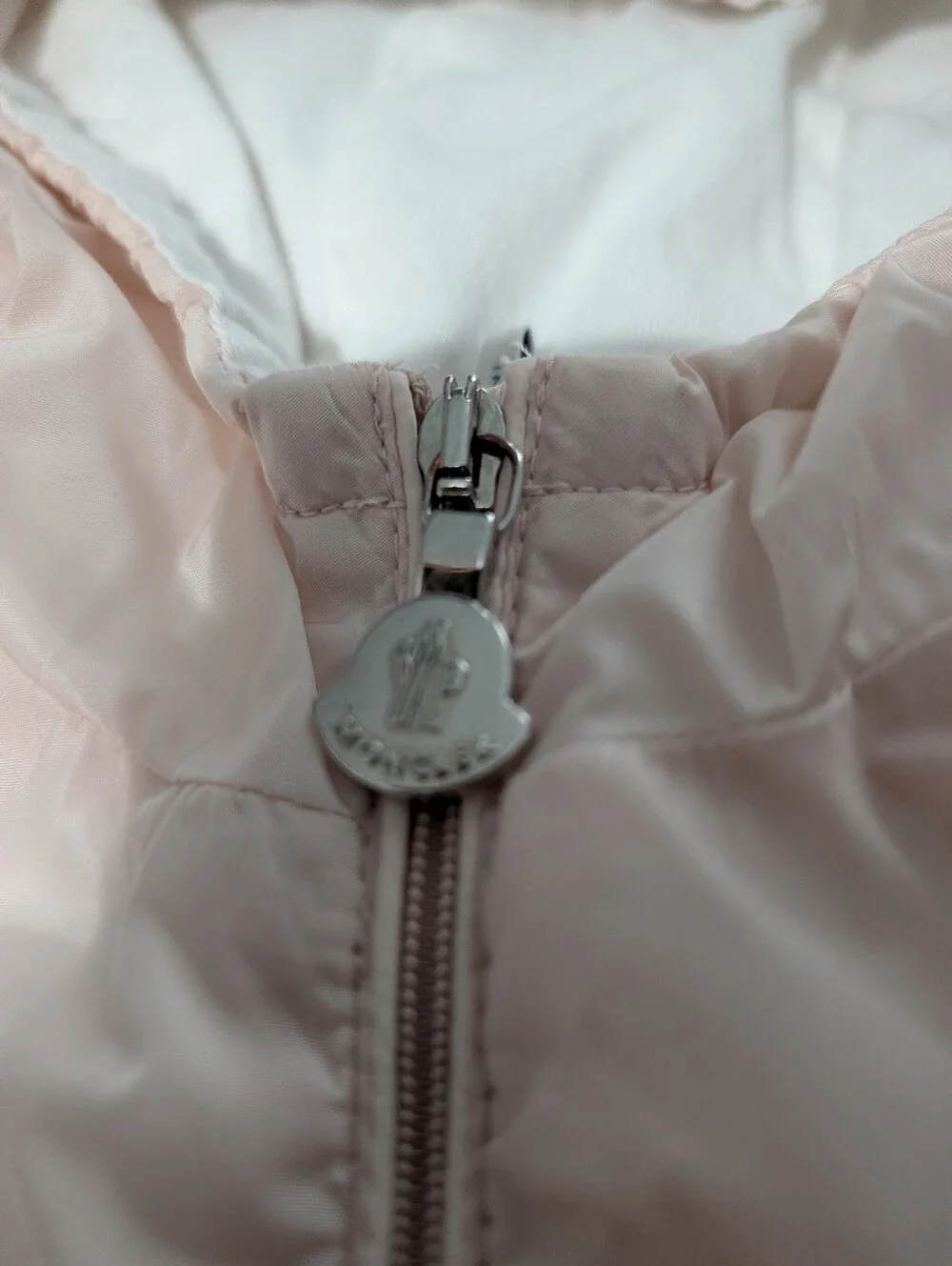 Monclear Light Pink Hooded Kids Jacket